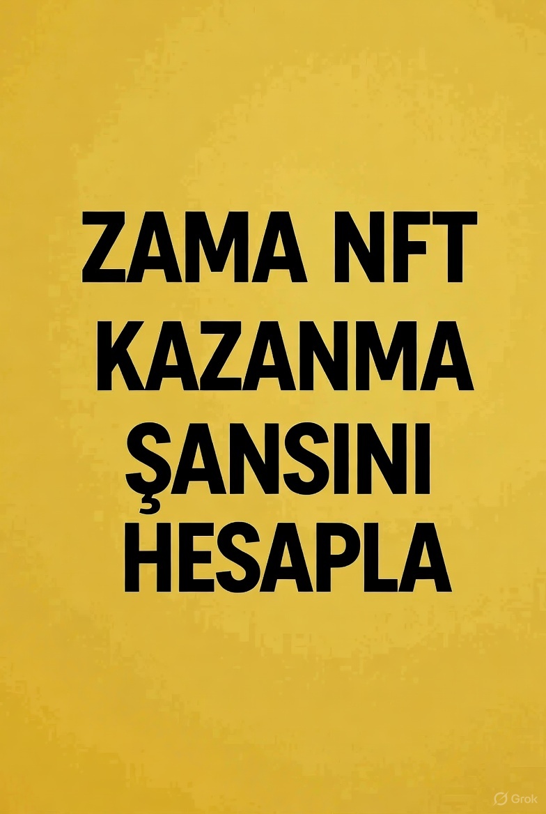 gZama #19

ZAMA'DA NFT KAZANMA ŞANSIN NE? HESAPLAMALAR VE ŞOK EDİCİ ÖN TAHMİNLER!

3.sezonun bitmesine sayılı günler kala kabaca bir hesaplama yaparak NFT'yi kazanabilecek miyiz gelin hep beraber bakalım.
Yapacağımız tahminle hem sıralamada yer alabilecek miyiz onu görelim hem de