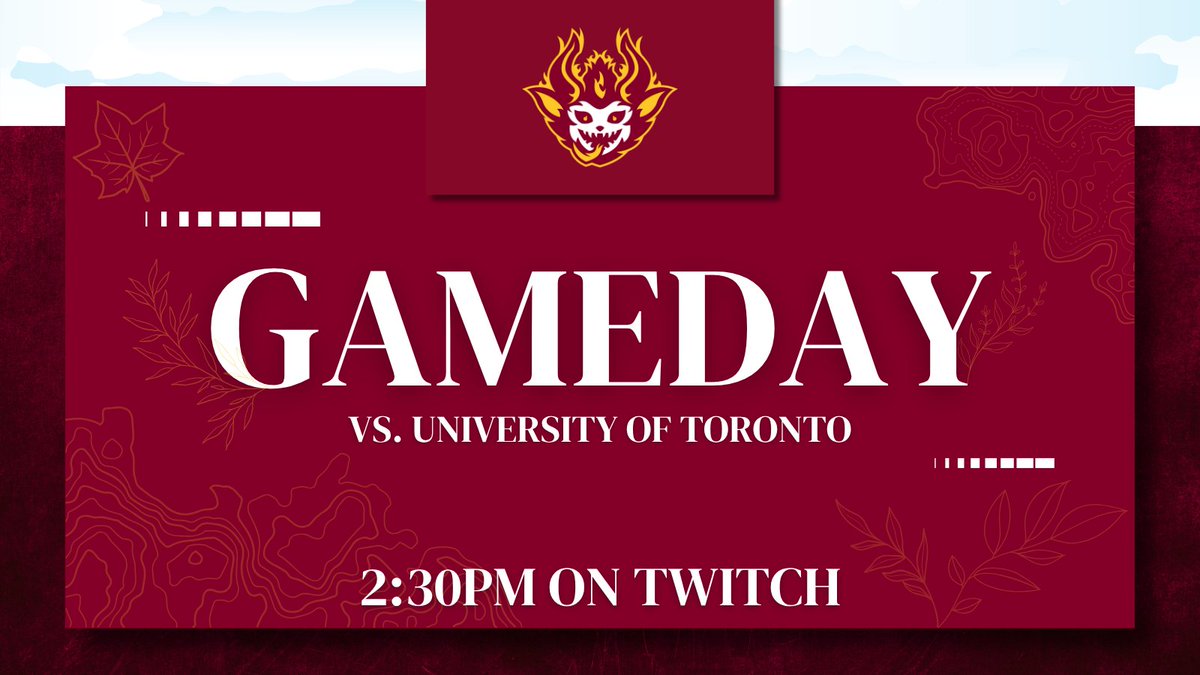 ASULeague's tweet photo. Game Day for Varsity as they take on the #2 Seed in all of CLoL at 2:30pm PST!

📺: https://t.co/7iQiOZCs4R
⚔️: University of Toronto Academy

#ForksUp | #ASUWIN | #ASUVarsity https://t.co/7iG04y2f6d