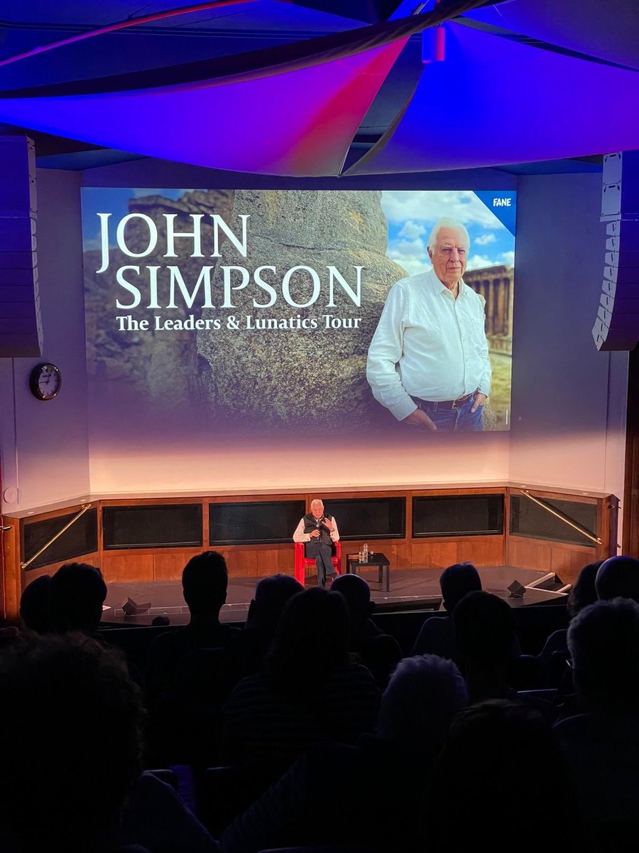 At the Royal Geographical Society in London twice yesterday — matinée and evening performance — blathering on about the nature of leadership and why so many leaders go wrong. Slightly knackering but highly enjoyable with lovely audiences. ⁦<a href="/RGS_IBG/">Royal Geographical Society (with IBG)</a>⁩ ⁦<a href="/FaneProductions/">Fane</a>⁩