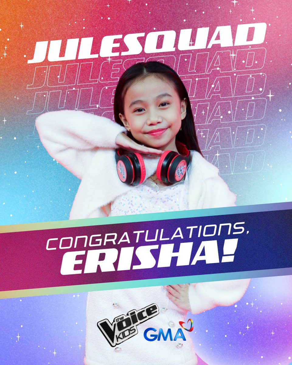 Erisha found her match with Coach Julie Anne San Jose! #JuleSquad 

#TVKCoachReplay
#TheVoiceKidsGMA | Sundays at 7:00 PM on GMA
