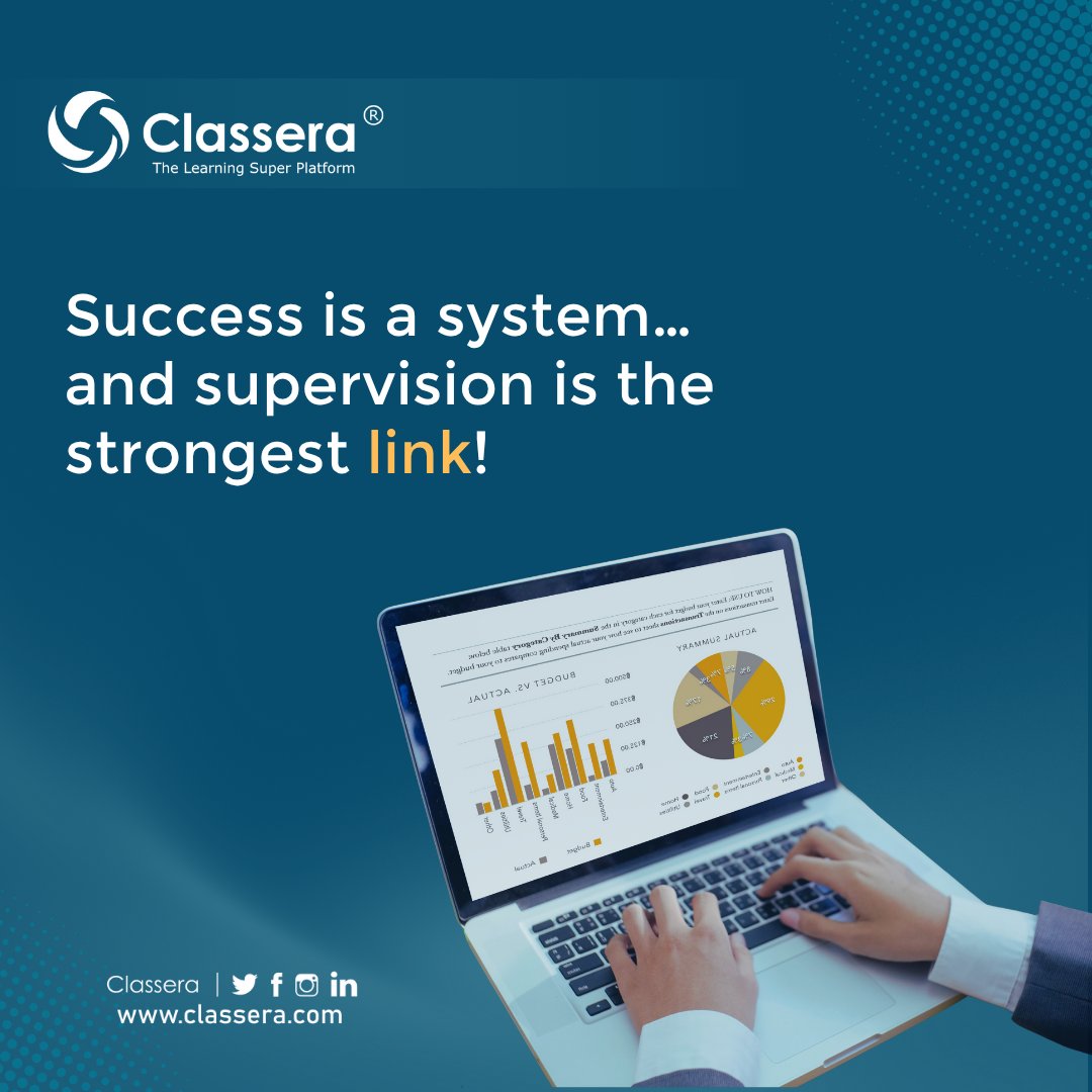 Classera's tweet image. A great supervisor connects administration, teachers, and students, leading the entire educational ecosystem toward excellence. 
With Classera’s tools, the learning journey becomes seamless from start to finish.
Request your Demo now: sh.classera.com/DemoEn

#Classera