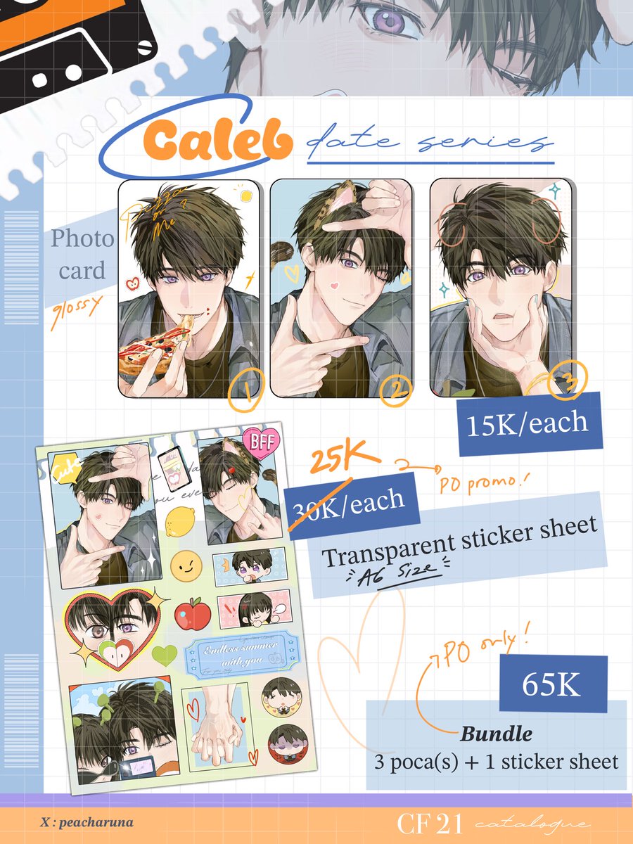 peacharuna's tweet image. 𐔌🧡+🔁 much appreciated 𐦯
#cf21 @peacharuna ’s pre-order is finally open!
✨PLAVE, LADS (Mostly 🍎)
♡ Tim Sukses isi 11 J39-40
♡ Both days.ᐟ
♡ pick up : Until 31 Oct’25
♡ mail : until 5 Nov ‘25
‼️GO DM FIRST‼️
🔗link below
(1/5)
#comifuro21catalogue #comifuro21