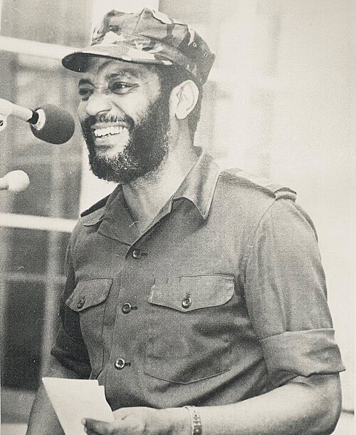 Taking a moment to pause and remember all our heroes on National Heroes Day in Grenada. 🙏🏾🇬🇩❤️

On October 19th 1983, Grenada's  Prime Minister, Maurice Bishop, was executed  following a coup, along with several of his associates.

Six days later the US invaded Grenada.
