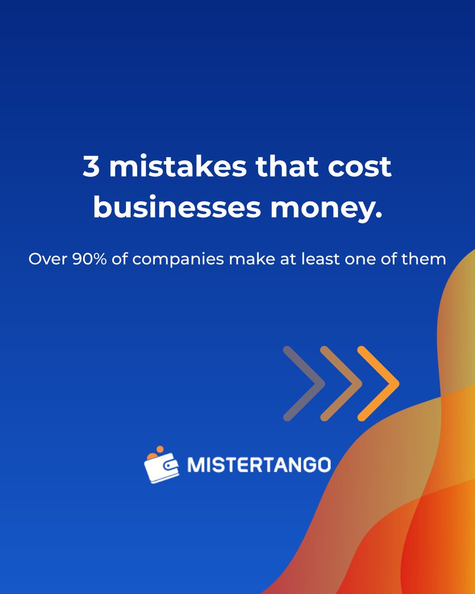 Mistertango2's tweet image. Here are the 3 most common issues we see when working with SMEs across Europe – and how to avoid them.
📲 Swipe through the carousel to check them out.
🔍 Do any of these sound familiar?
#businesspayments #fintechsolutions #paymenterrors #B2Bfintech #cashflowtips