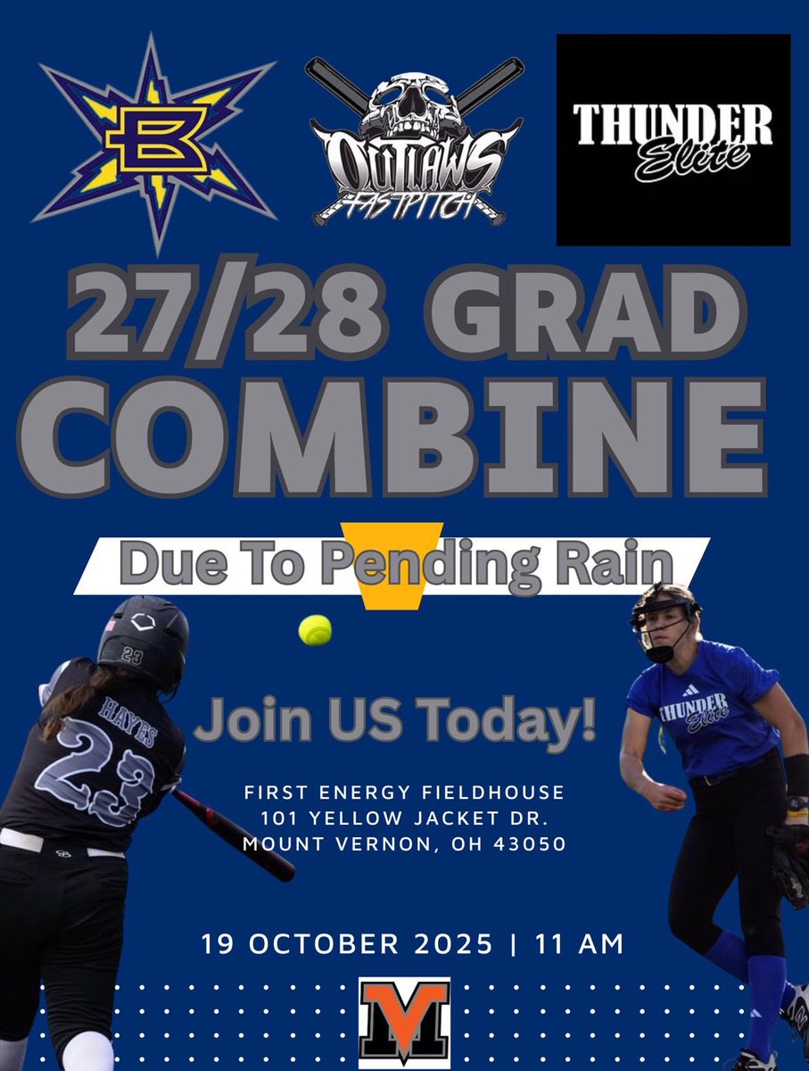 Our tournament got canceled. So we’re moving it indoors! Come watch us play at Mount Vernon Fieldhouse at 11 am! <a href="/outlawspope16U/">Outlaws Premier 16U Pope</a> <a href="/mandygardner24/">Mandy Gardner-Colegate</a> <a href="/madimccrady1022/">Madi</a> <a href="/CoachCourtOSU/">Courtney Vierstra</a> <a href="/Forever_Jordann/">Jordan Dail</a> <a href="/CoachPena_BSU/">Helen Peña</a> <a href="/lexxx_20/">Alexis Gallagher (Bower)</a>