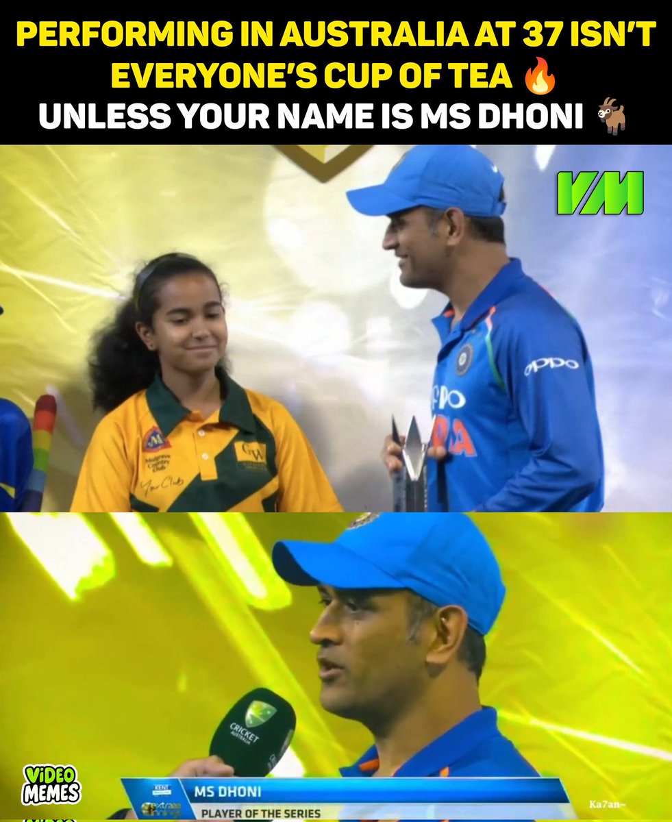 memeschennai's tweet photo. 37, in Australia, under pressure… most would crumble.
MS Dhoni? Just another day at the office. 🐐💥🇮🇳

#ThalaMagic #MSDhoni #GOAT #DownUnderLegend #CaptainCool #INDvsAUS https://t.co/VKIWQqBrUq