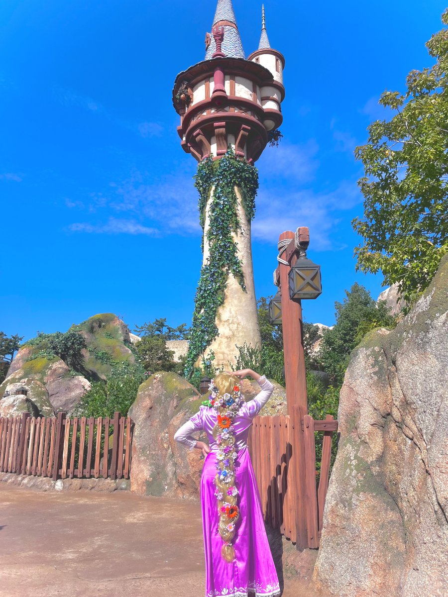 ウィッグの花はダイソーです
 #Dハロ仮装