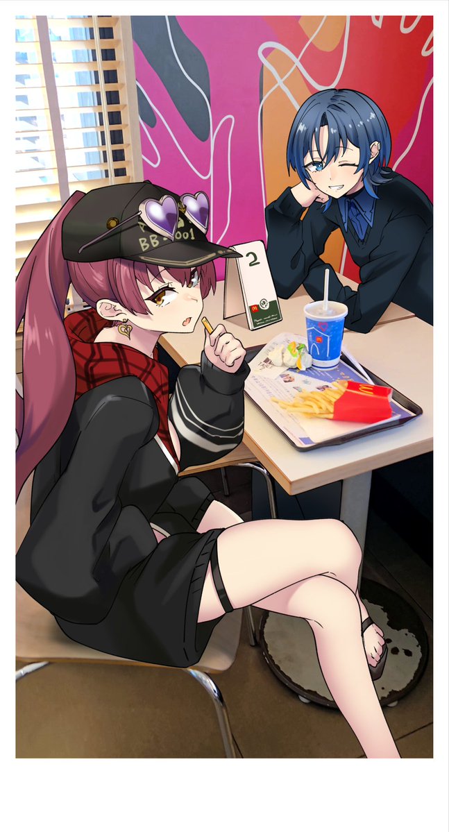 🍔🍟
#マリンのお宝 #青ペン