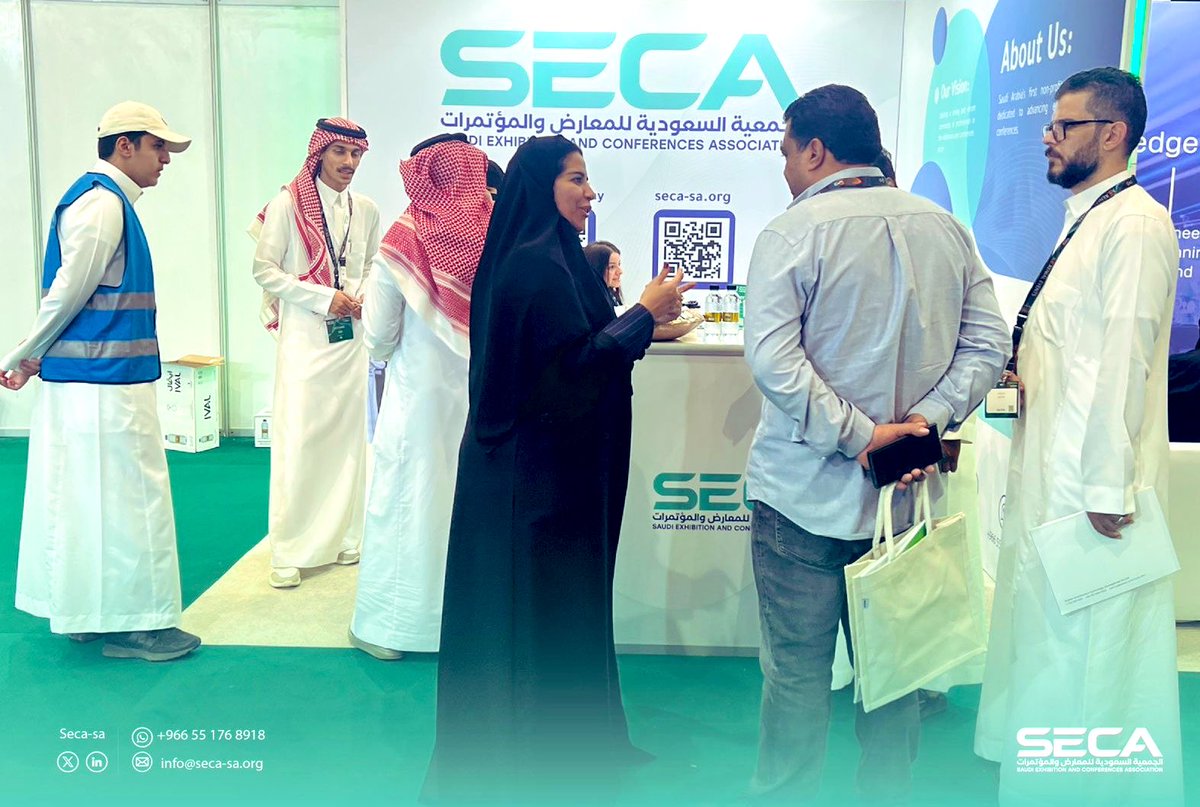 بعطائكم نرتقي وبجهودكم نصنع الأثر
تتقدّم #الجمعية_السعودية_للمعارض_والمؤتمرات
بخالص الشكر والتقدير لمتطوّعيها الرائعين شركاء النجاح وسند الإنجاز في كل فعالية
#شكرًا_متطوعينا
#SECA 
#Volunteers