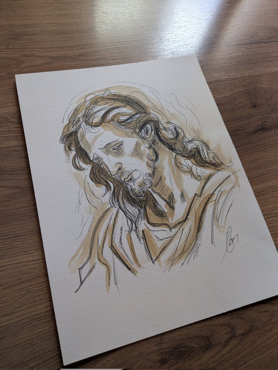 JorgePizarraya's tweet image. Hace un tiempo realice este boceto de Cristo.
Esta semana lo voy a pasar a escultura.🎨