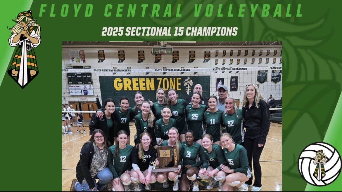 Congrats <a href="/FloydWomen/">Floyd Central Women's Volleyball</a> on your sectional <a href="/eva_casteel23/">Eva Casteel</a> <a href="/avajcasteel8/">Ava Casteel</a> #sectionalchamps #volleyball #floydcentral