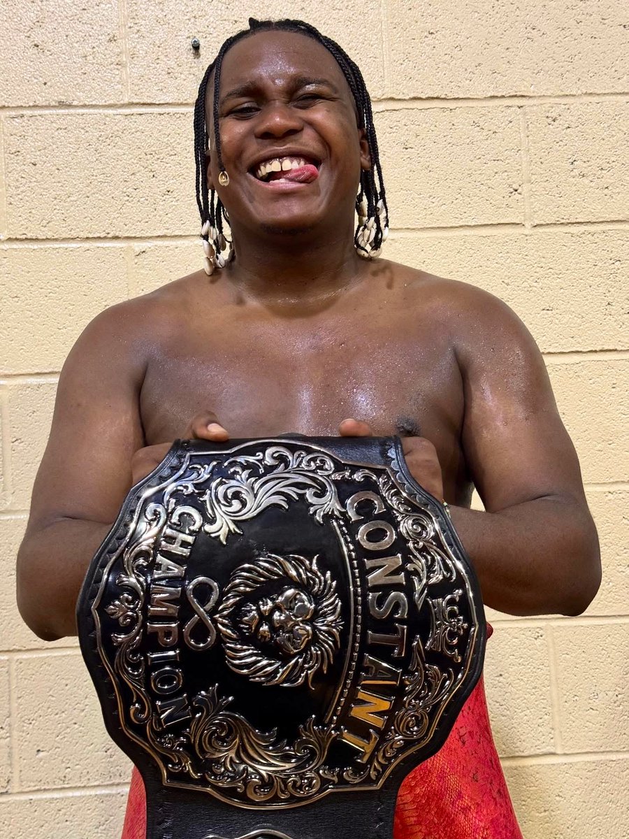 wrestleconstant's tweet image. Congratulations to the first ever Constant Wrestling Champion, “The People’s Energy” @TheKwesiAsante