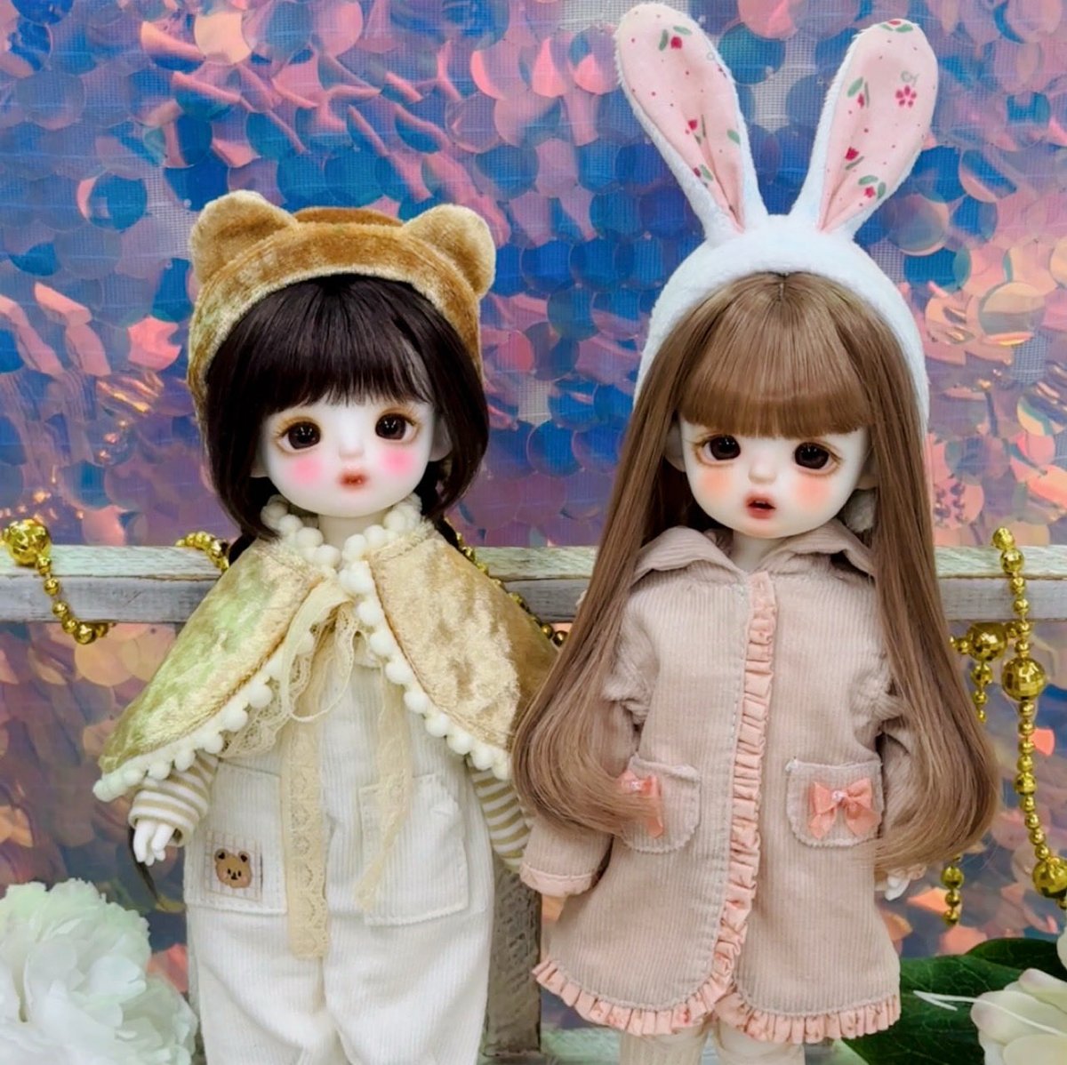 요즘 뜸했죠 ㅎㅎㅎㅎ?
배운대로 열심히 인형 옷 만드는 중!
동물 머리띠, 망토, 후드 점퍼 기여워😆💕