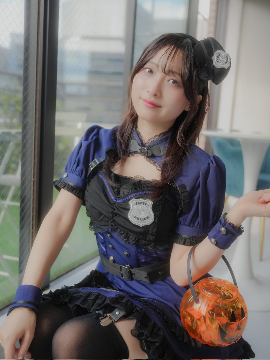 #きみとバンド
#清原梨央  <a href="/___Rioky001114/">清原梨央(きみとバンド)</a> 
２部のポリス衣装👮‍♀️
こちらもよく似合っておりました。🎃
個人的には今回の撮影会で一番好きな衣装でした。