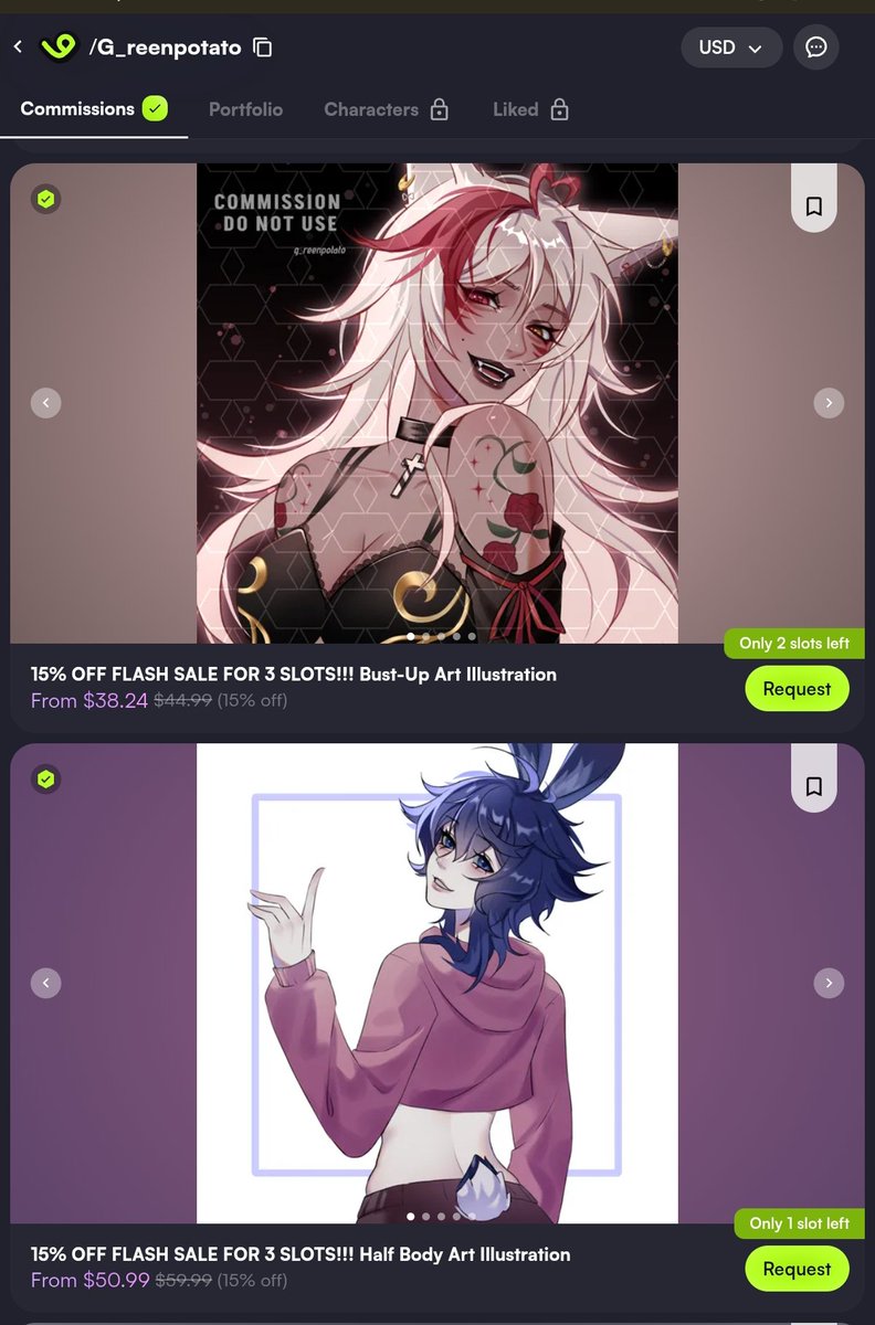 Also i'm have a FLASH SALE 15%off on my VGen commission right now, RT are really appreciated 💚💚

Vgen: vgen.co/G_reenpotato 

#ArtCommission #commissionsopen #commissionart
