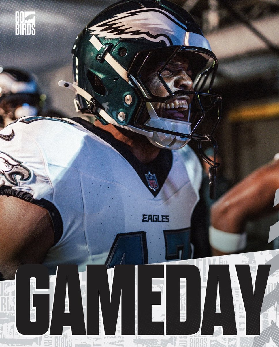 It’s GAMEDAY

GO BIRDS 🦅 

RT and say it back 

#FlyEaglesFly