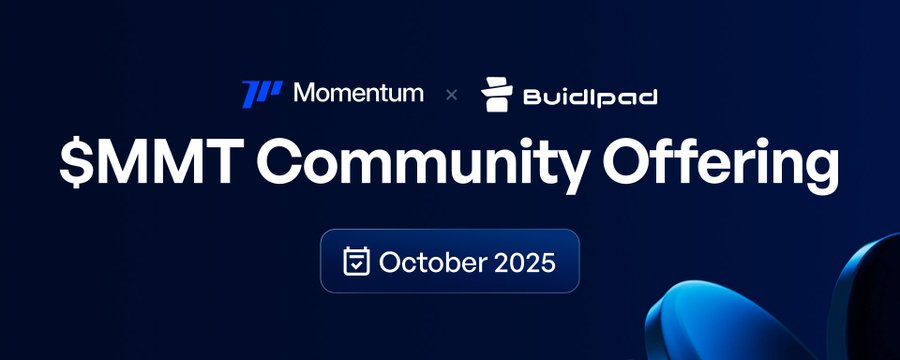 🚀 Big things are happening!
 Momentum is launching on @BuidlPad 💥
The next-gen DeFi protocol combining staking, governance, and real yield is coming soon.
🔗 Get in early via BuidlPad:
 buidlpad.com/projects/momen…

#Momentum #BuidlPad #DeFi #CryptoLaunch #Web3 #Crypto
