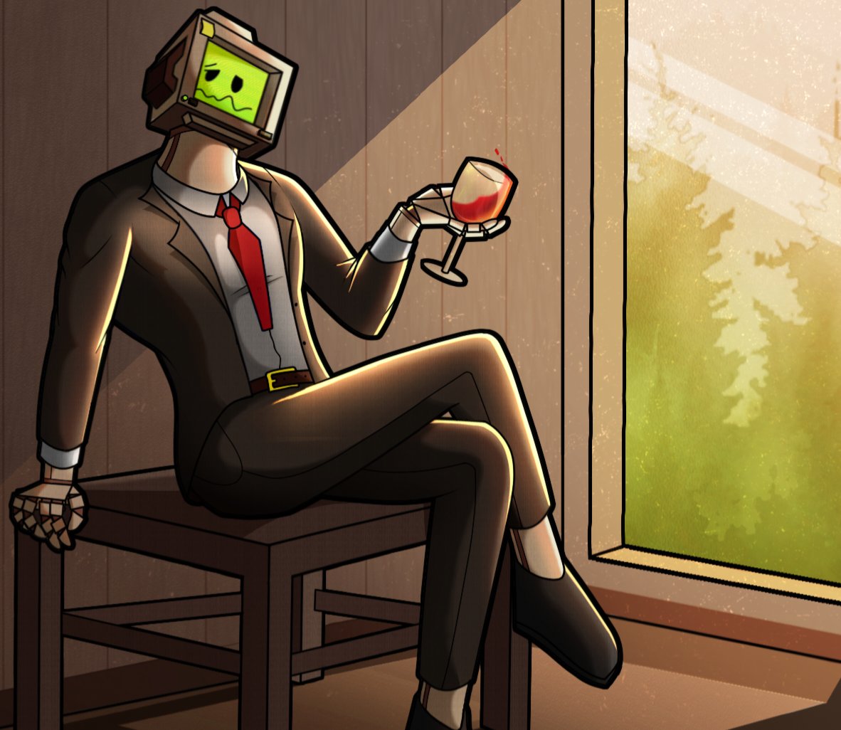 AmpersandJack's tweet image. job bot #jobsimulator #robot #art #digitalart #characterart