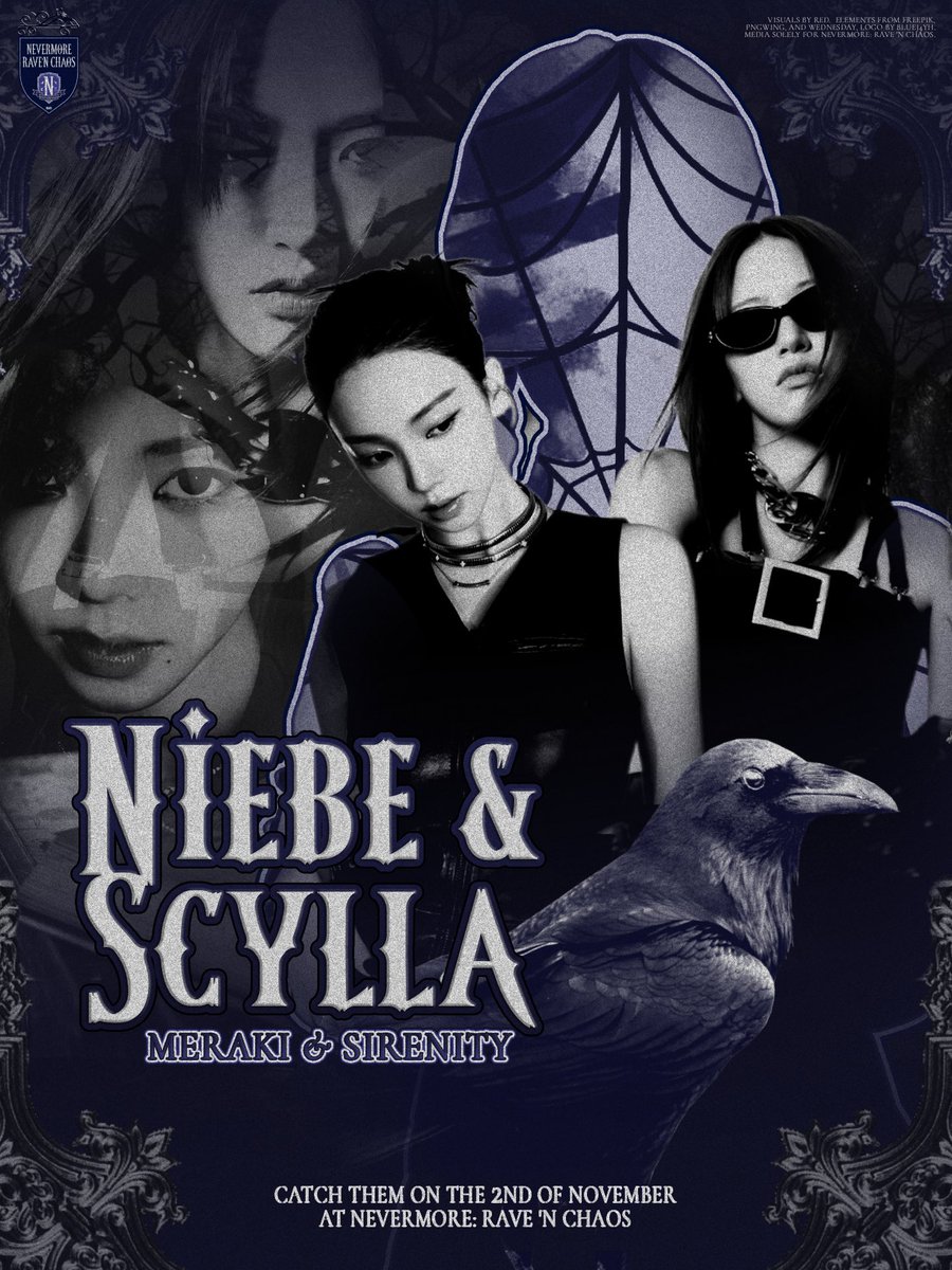 NevermoreFair's tweet image. ㅤ 

     Welcome to the haunt where pretty meets
     petrifying.  Two souls arise to waltz,  𝙙𝙚𝙖𝙙
     𝙝𝙚𝙖𝙧𝙩𝙨 𝙨𝙩𝙞𝙡𝙡 𝙙𝙖𝙣𝙘𝙚, after all.

     𝐒𝐂𝐘𝐋𝐋𝐀  and  𝐍𝐈𝐄𝐁𝐄  will  awaken  by  the
     tombstones on the nightfall of Halloween.

ㅤ