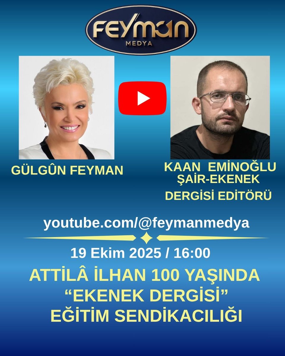 youtube.com/@feymanmedya
<a href="/kademozbay_/">Kadem Özbay</a> 
<a href="/egitimis/">Eğitim-İş</a> 
<a href="/KaanEminoglu/">Kaan Eminoğlu</a> 
#attilai̇lhan 
#eğitim