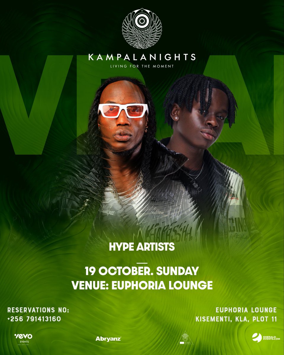 Kaale Chicken Chicken issues aside , 
 See you all tonight at Euphoria Lounge former laterraza hosted by <a href="/AbryanzOfficial/">Abryanz</a>. 

#abryanzevents #kampalanights