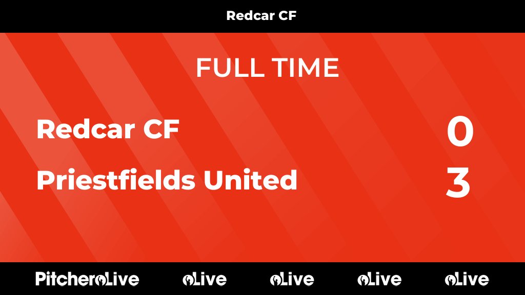 RedcarCF's tweet image. FULL TIME: Redcar CF 0 - 3 Priestfields United
#REDPRI #Pitchero
pitchero.com/clubs/redcarcf…