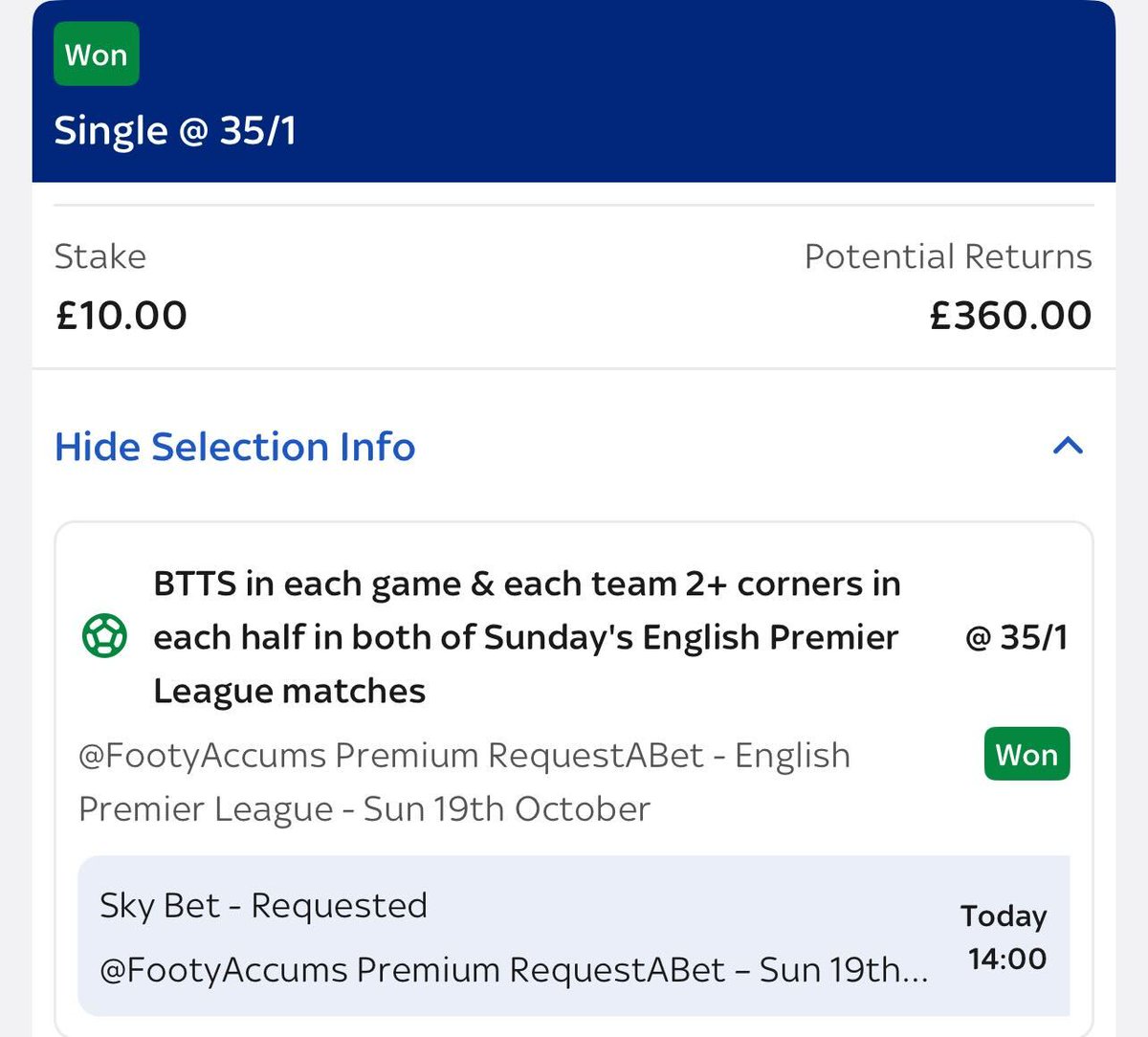 Footy Accumulators tweet media