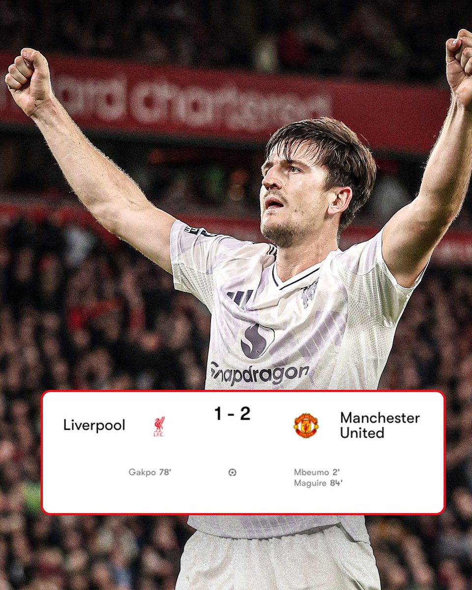MANCHESTER UNITED WALK INTO ANFIELD AND HAND LIVERPOOL THEIR FOURTH LOSS IN A ROW 😱