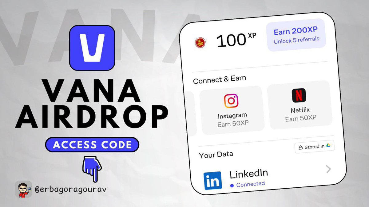 onlinesupportrk's tweet image. VANA Airdrop 🔥

The first open network for data sovereignty and user-owned AI data layer. Growing the DataDAO ecosystem.

🔗Download the VANA App
vana.org/app

Access Code : 1GFSDL
(Only for 5 friends.) FCFS!

How to join?
1. Download and install the VANA app first.…