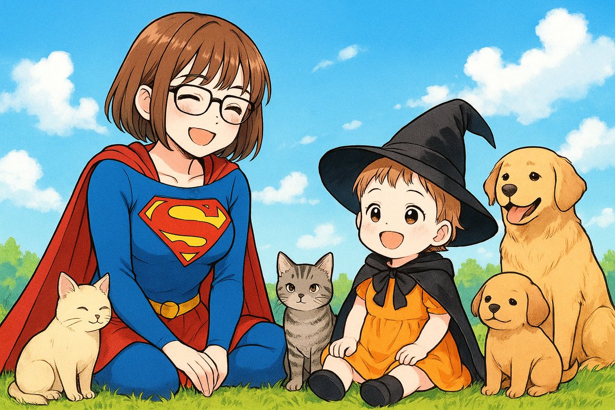 Très belles vacances de la Toussaint à tous !
Je m'absente qq jours pour enfiler ma panoplie de super-Mamie et garder mon petit ange, une petite sorcière qui ensorcèle les ❤️
Heureusement j'ai mon équipe de choc : Jenny, Pivoine, mes chats et mon fidèle assistant mon mari
😉😘❤️