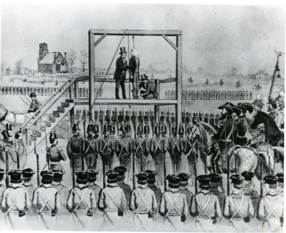 "So perish all such enemies of Virginia! All such enemies of the Union! All such foes of the human race!" - Colonel Preston of the Virginia militia said these words to the crowd that had gathered to see John Brown hang. 🍂