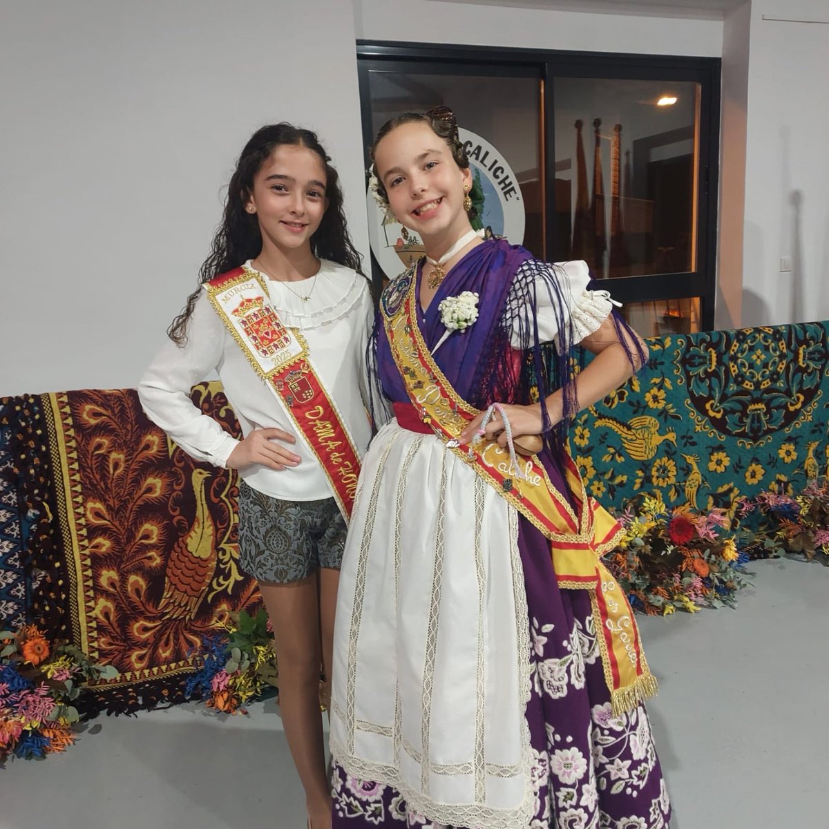 eltablacho's tweet image. Nuestra reina infantil, Sofía, asistió como Dama de Honor al cambio de bandas de las madrinas de la peña huertana El Caliche. ¡Enhorabuena a Julieta y Alba, lo habéis hecho fenomenal!