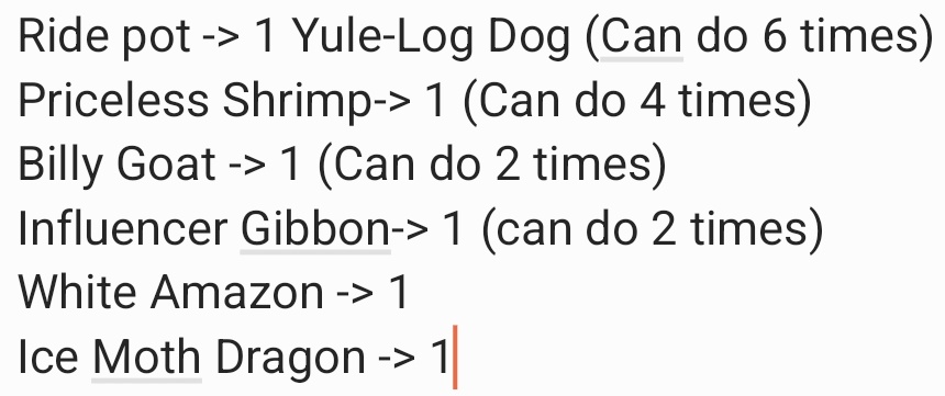 G97_Roblox's tweet image. Looking for 6 Yule-Log Dogs!
Here are the offers i have for them:
(I am left)
Comment if u are interested!
Reposts are appreciated~ 💚
