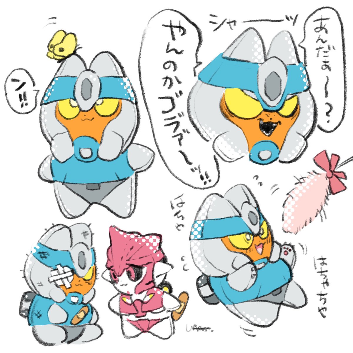 まだ作ってもないのにぬいぶれちゃんの落書き楽しくなってきてしまった Some Plushy Breaky doodles just for fun 🩵 