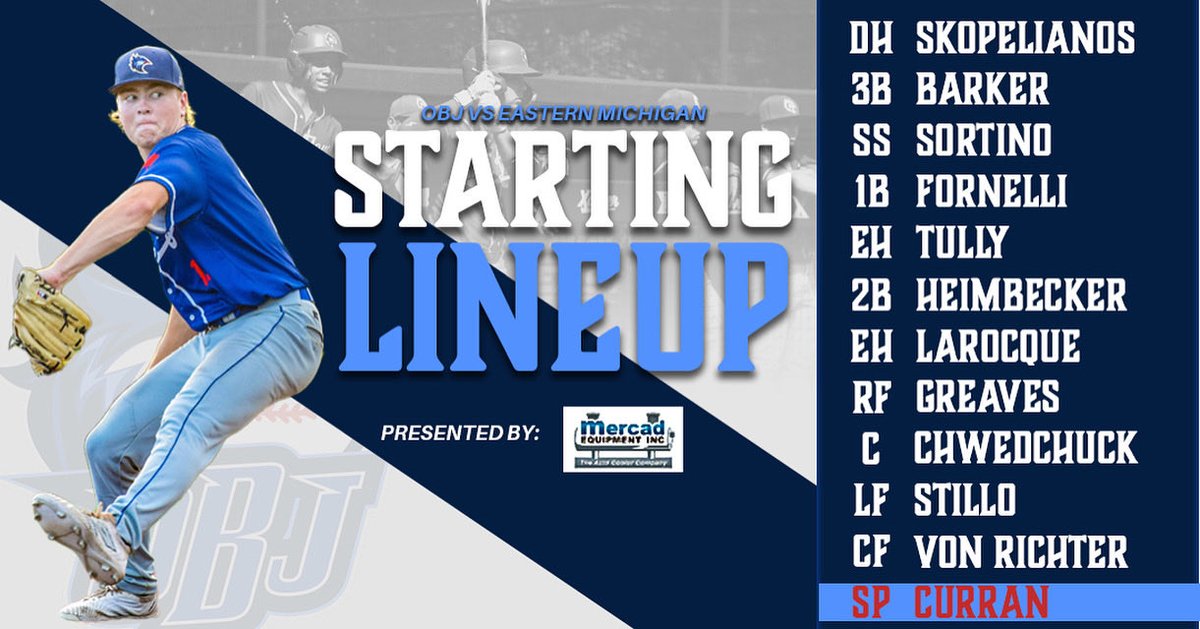 Game 1 of the Fall Trip is about to get underway! Here is your lineup presented by Mercad Equipt Inc 💪

#OBJFam