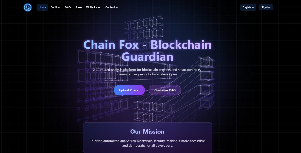Most teams spend thousands of dollars on code audits.
 A single review can cost anywhere from $5000 to $50,000 — and even then, critical bugs often go unnoticed.

Chain-Fox makes this process faster, smarter, and far more affordable.

Our automated auditing engine analyzes code
