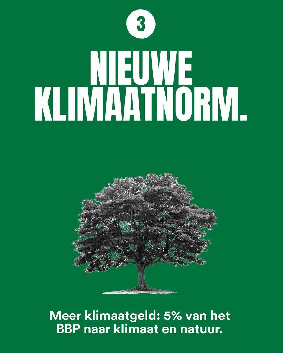 🌍 Nieuwe klimaatnorm

Een radicaal eerlijke aanpak van de klimaat- en natuurcrisis: minder belasting op arbeid, meer op vervuiling. We maken het leven groen en betaalbaar voor iedereen.

Check de website voor meer info over onze speerpunten.

#TK2025 #PvdD #Natuurlijk
