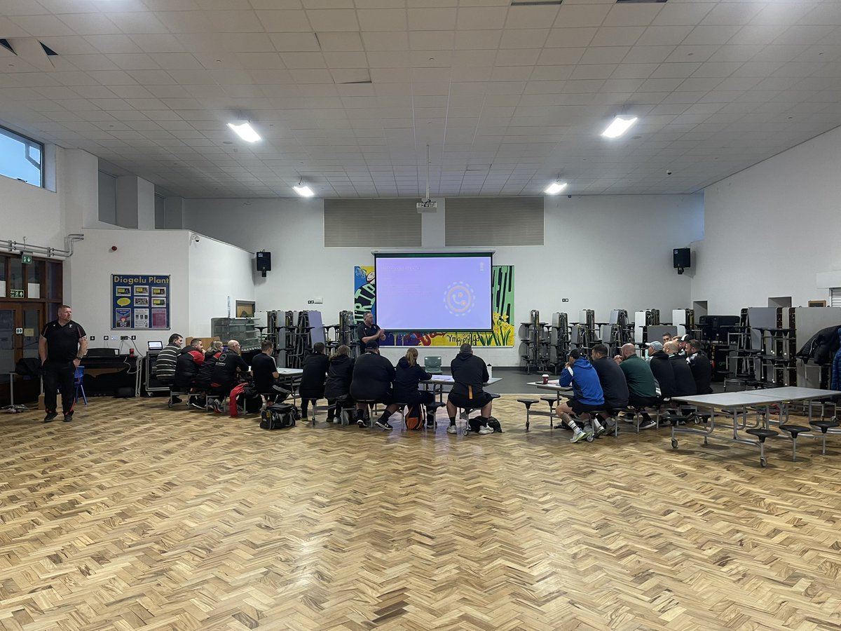 Day 1 ☑️ 

Fantastic start to the <a href="/WRU_Community/">WRU Community - Wrth galon y genedl</a> Level 1 coaching course in the <a href="/scarlets_rugby/">Scarlets Rugby</a> region today. 

21 coaches looking to progress on their coaching journeys in their local community clubs. 📚 🏉 

#CoachEducation #Coachingjourney