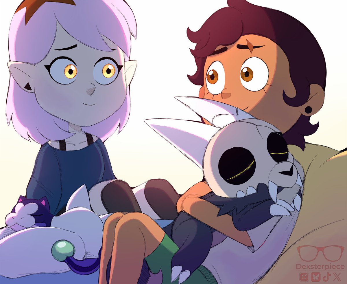 Dexsterpiece's tweet image. Them. 💙💜
#TOH #Lumity