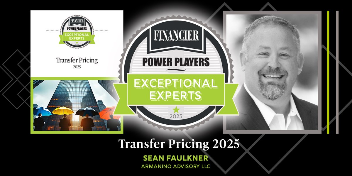 CorpDisputesMag's tweet image. Sean Faulkner at @Armanino_HQ  features as an Exceptional Expert in our Power Players report on Transfer Pricing, reflecting on his career and the market. Find our report here: tinyurl.com/yc3amksf 

#TransferPricing #InternationalTax #TaxCompliance
