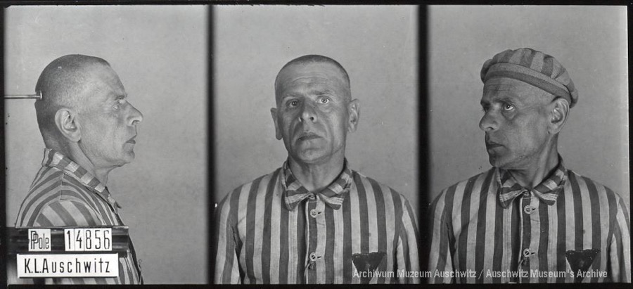 19 October 1898 | A Pole, Jan Łomża, was born in Lublin. An accountant.

In #Auschwitz from 6 April 1941.
No. 14856
He perished in the camp on 7 January 1942. 
---

A podcast about registration photos: youtu.be/c2l9hDA5MZc
