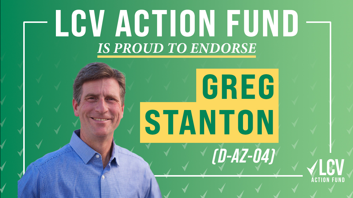 LCVoters's tweet image. #LCVAF is thrilled to endorse @gregstantonaz for re-election in #AZ04. 

Rep. Stanton is working tirelessly to tackle the energy affordability crisis and will continue to stand up for Arizona in Congress.