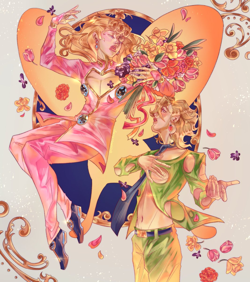 fawntasiez's tweet photo. 🌺🌷🌼🪻 #fugio #jjba https://t.co/VPUFFBNkxF