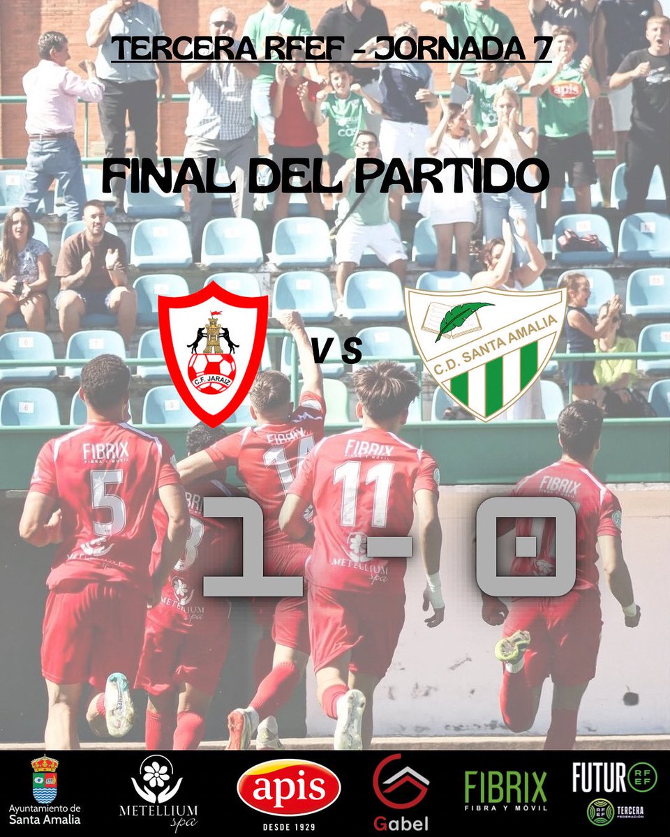 Derrota por la mínima ante un gran rival. Enhorabuena al <a href="/cfjaraiz/">Club de Fútbol Jaraíz.</a> , nos vemos en la vuelta en el Municipal 

VAMOS VERDES!!!!