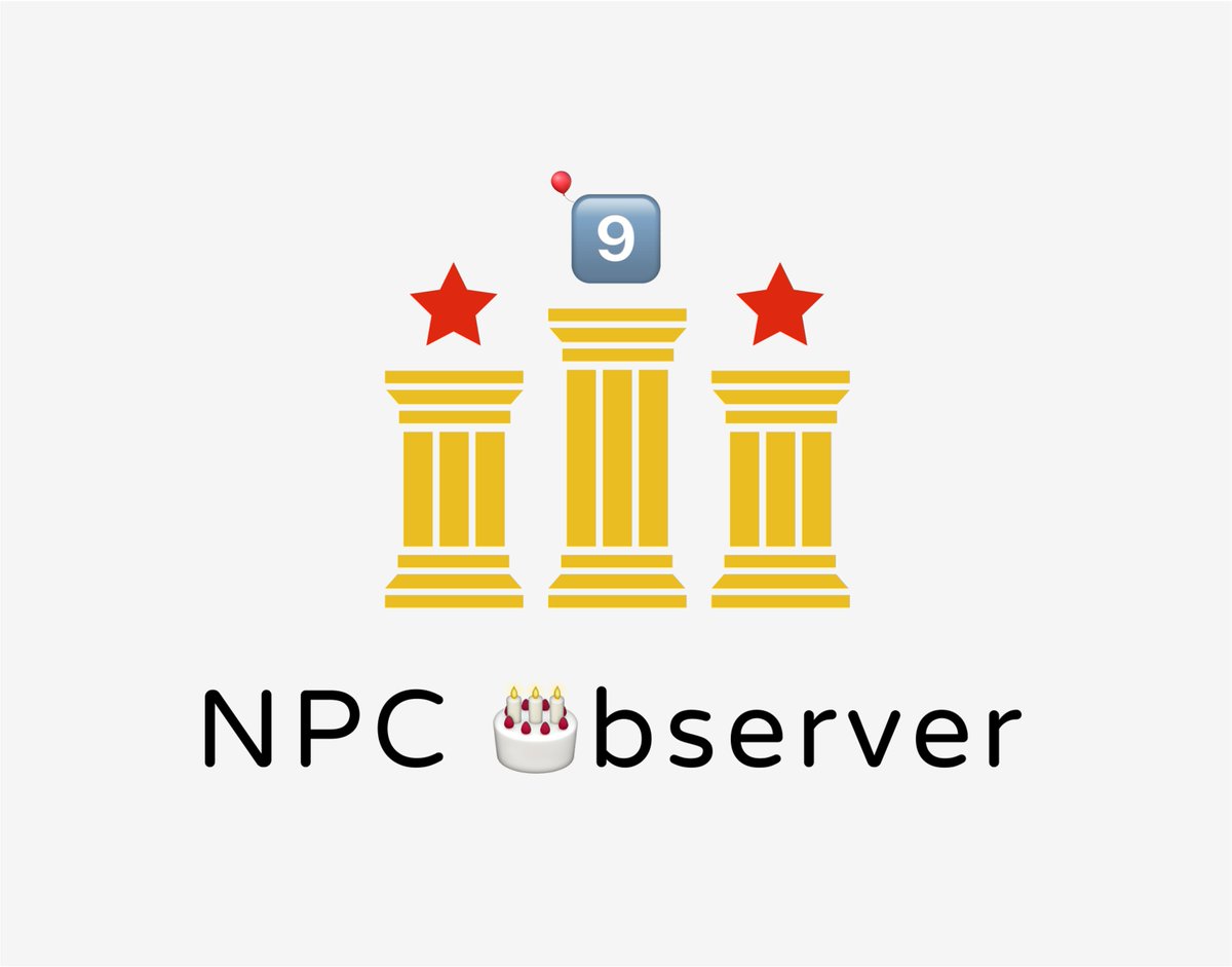 NPC_Observer's tweet image. 𝘕𝘗𝘊 𝘖𝘣𝘴𝘦𝘳𝘷𝘦𝘳 turns 𝟡 today! 🎉