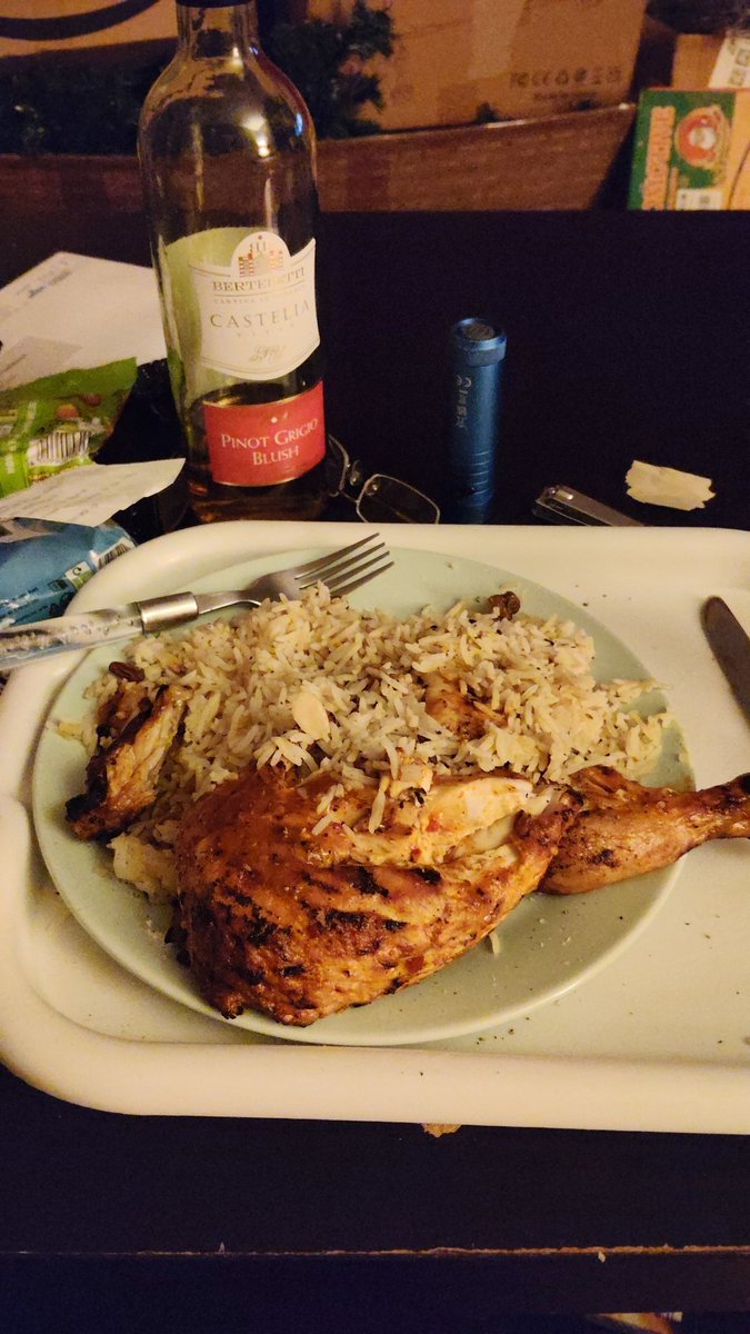 Piri piri chicken and peshwari rice 😋😋😋
