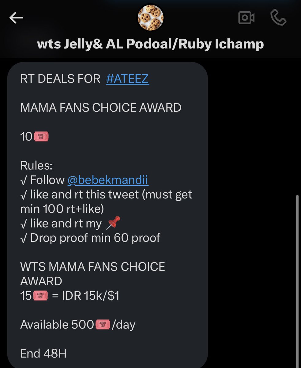 RT DEALS FOR  #ATEEZ  📣‼️

MAMA FANS CHOICE AWARD

10🎟

Rules:
√ Follow <a href="/bebekmandii/">Bebekmandii Store</a> 
√ like and rt this tweet (must get min 100 rt+like) 
√ like and rt <a href="/bebekmandii/">Bebekmandii Store</a> 📌
√ Drop proof min 60 proof

End 48H
#ATEEZ #에이티즈
 #2025MAMAVOTE