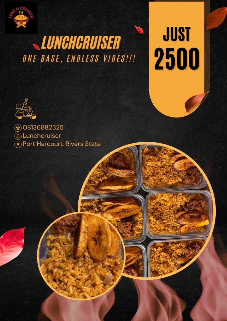 lunchcruiser's tweet image. Lunch just got better 😋
Order any lunch pack tomorrow and enjoy a free drink on us! 🍛🥤
Because good meals deserve good company 💛
#LunchCruiser #FoodWithLove