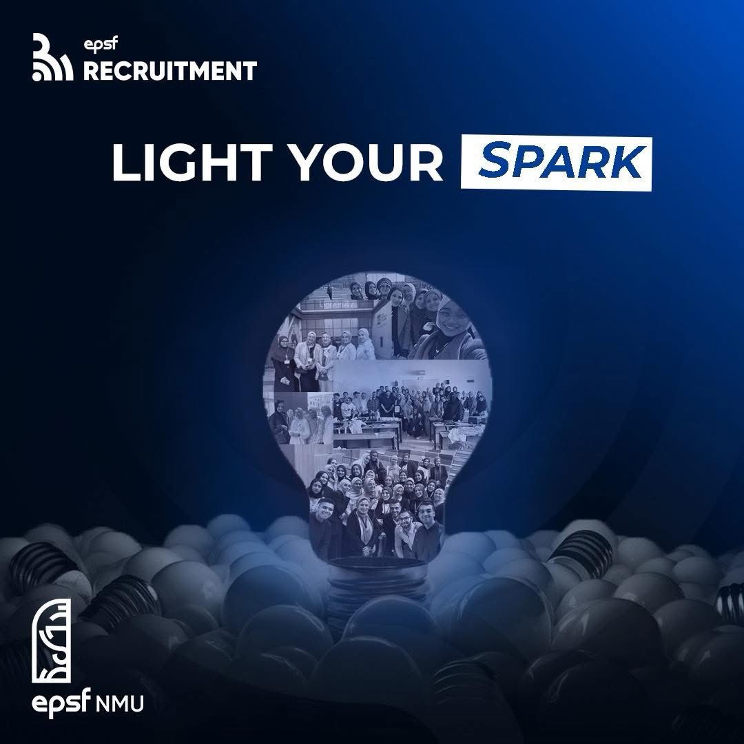مش كل نور بيبدأ كبير، ساعات بتكون شرارة بسيطة حواليك بينوّروا بيها وتكبر لما تتشارك✨

في EPSF-NMU الشرارة عمرها ما بتقف، كل فكرة بتكمل طريقها وتنور غيرك💡

خد الخطوة، light your spark ⚡️
bit.ly/4q3ToB7

#Unlock_Your_Potential #Grow_Together #EPSF_NMU