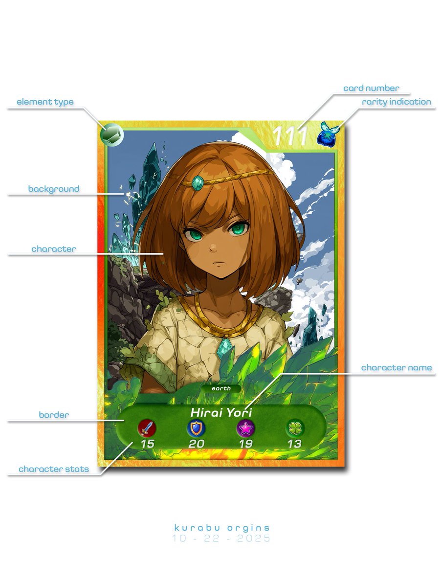 Kurabu Origins IP sets the stage for development of a greater gaming universe beyond our initial Base app release this month 

Every card is special and you will find yours soon
